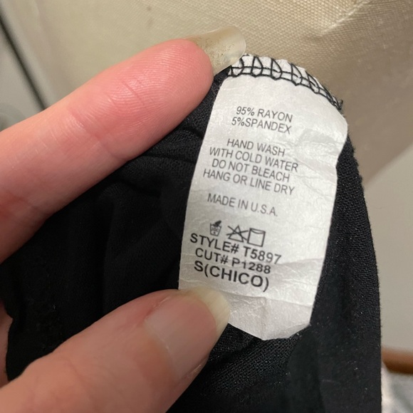 Donated Frumos black cheetah tank tunic crisscross back detail - Picture 6 of 6